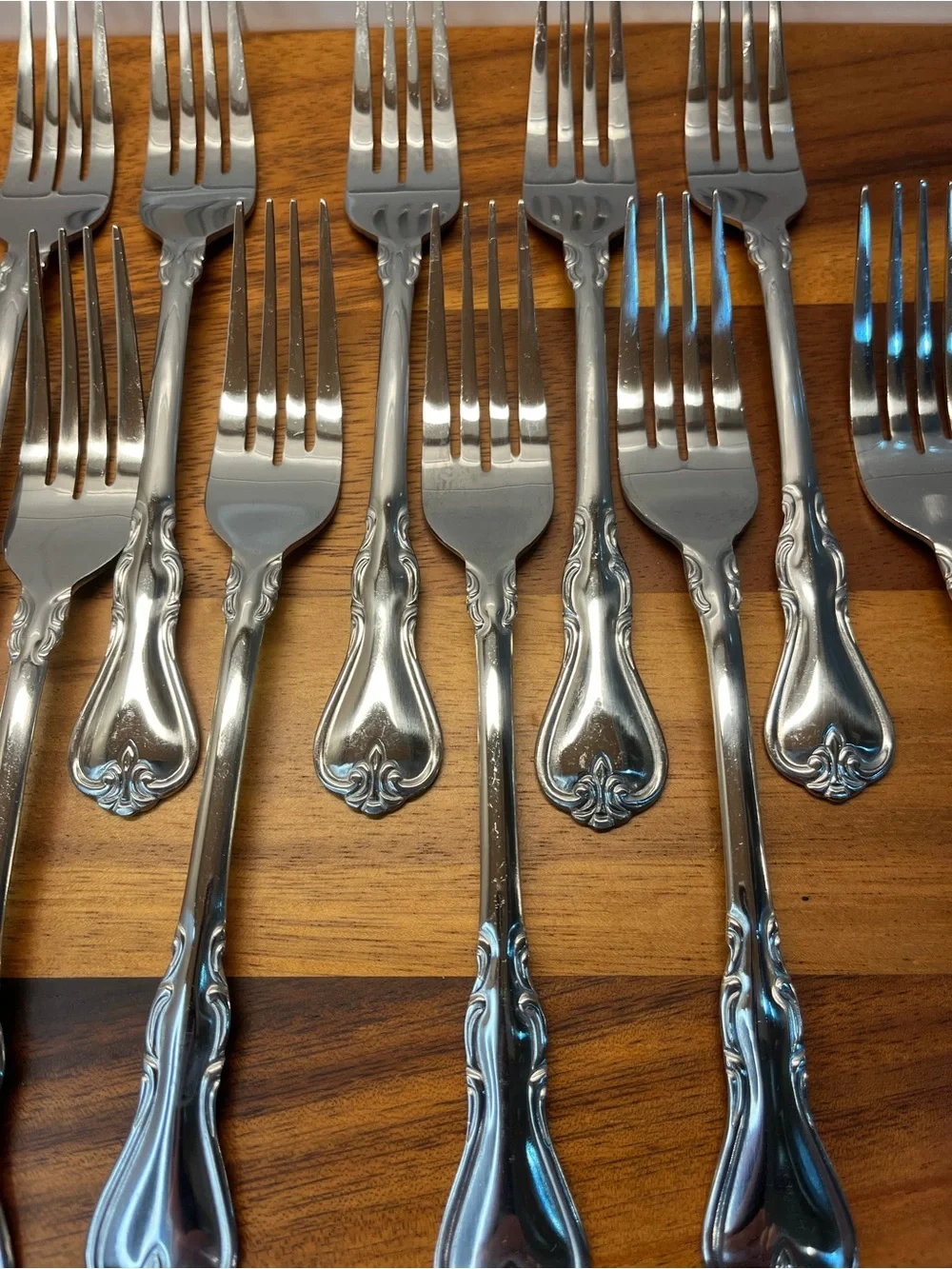 Set Of 10 stainless steel Dinner Forks